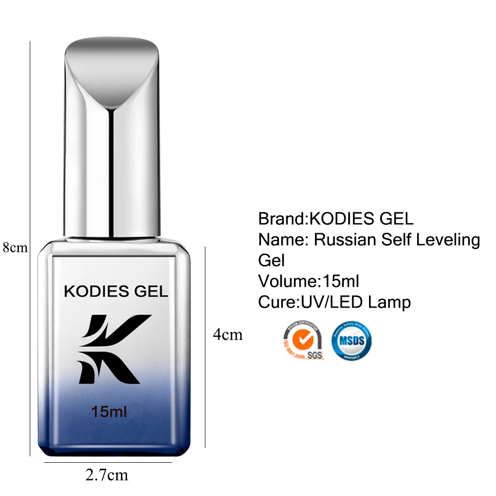 KODIES GEL NEW Self Leveling Gel Nail Polish 15ml Semi Permanent UV Spring Nude Color C Arc French Gel Manicure Salon Quality