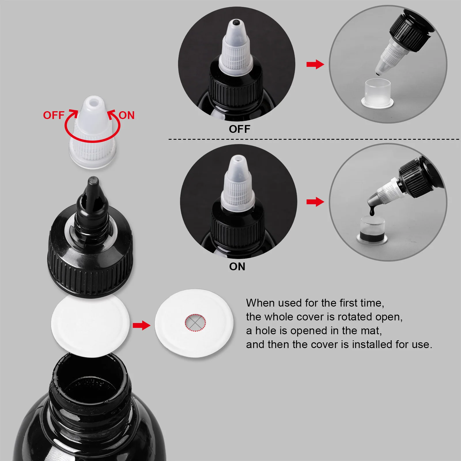15/30/120/200/240ML Tattoo Ink Professional DIY Tattoo Pigment Practice Tattoo Ink Body Art Paint Tattoo Color