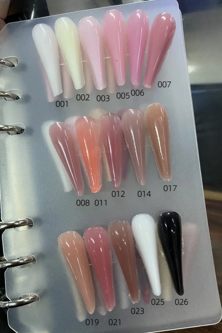 MSHARE 50g Shimmer Pink White Acrylic Gel TPO Free Glitter Shiny Extension Acryl Hard Gel Nails Sculpting Construction
