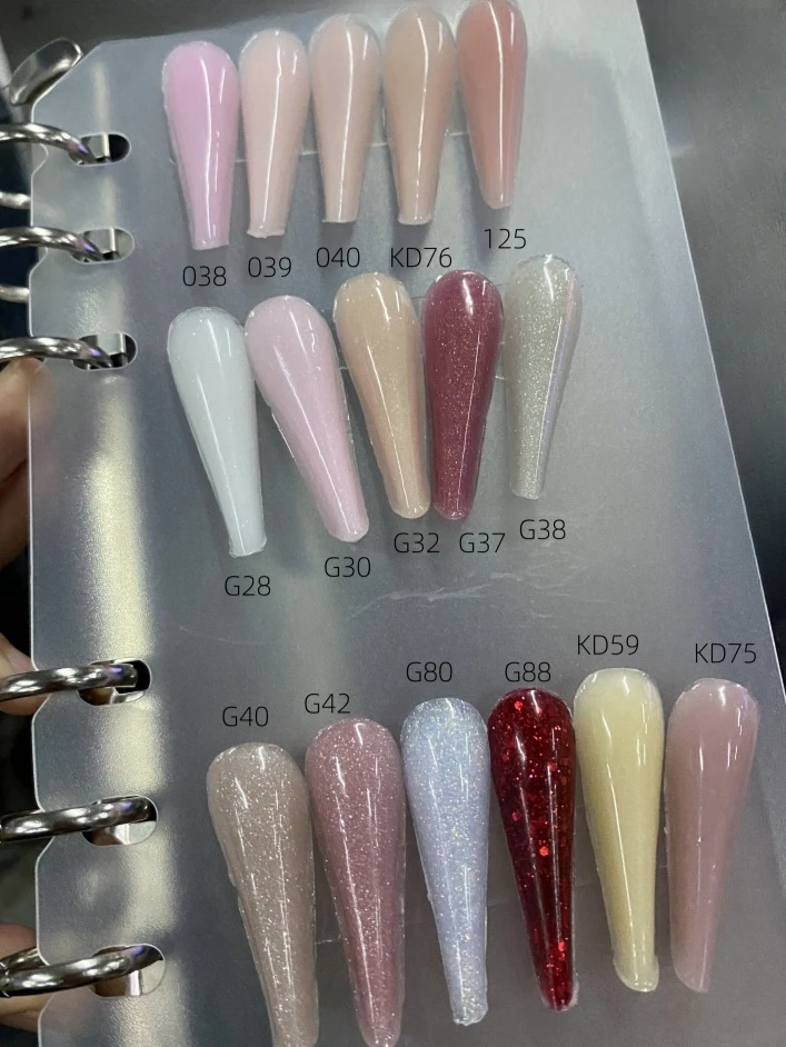MSHARE 50g Shimmer Pink White Acrylic Gel TPO Free Glitter Shiny Extension Acryl Hard Gel Nails Sculpting Construction