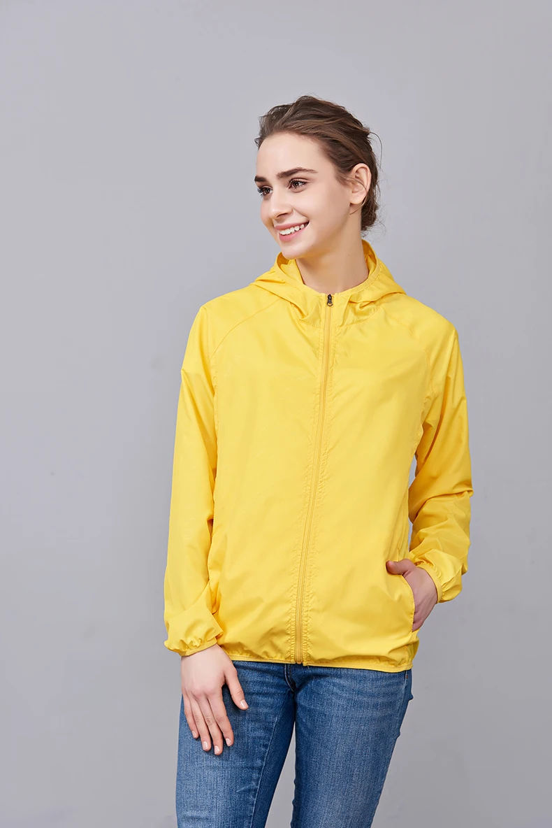 JNLN Men Women Waterproof Hiking Jackets Quick Dry Camping Windbreaker Unisex Outdoor Trekking Raincoat Anti UV Packable Clothes