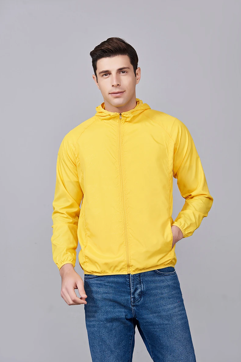 JNLN Men Women Waterproof Hiking Jackets Quick Dry Camping Windbreaker Unisex Outdoor Trekking Raincoat Anti UV Packable Clothes