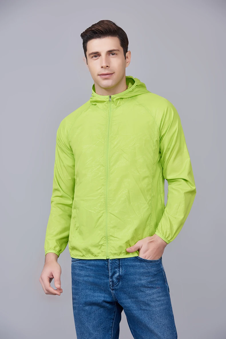 JNLN Men Women Waterproof Hiking Jackets Quick Dry Camping Windbreaker Unisex Outdoor Trekking Raincoat Anti UV Packable Clothes