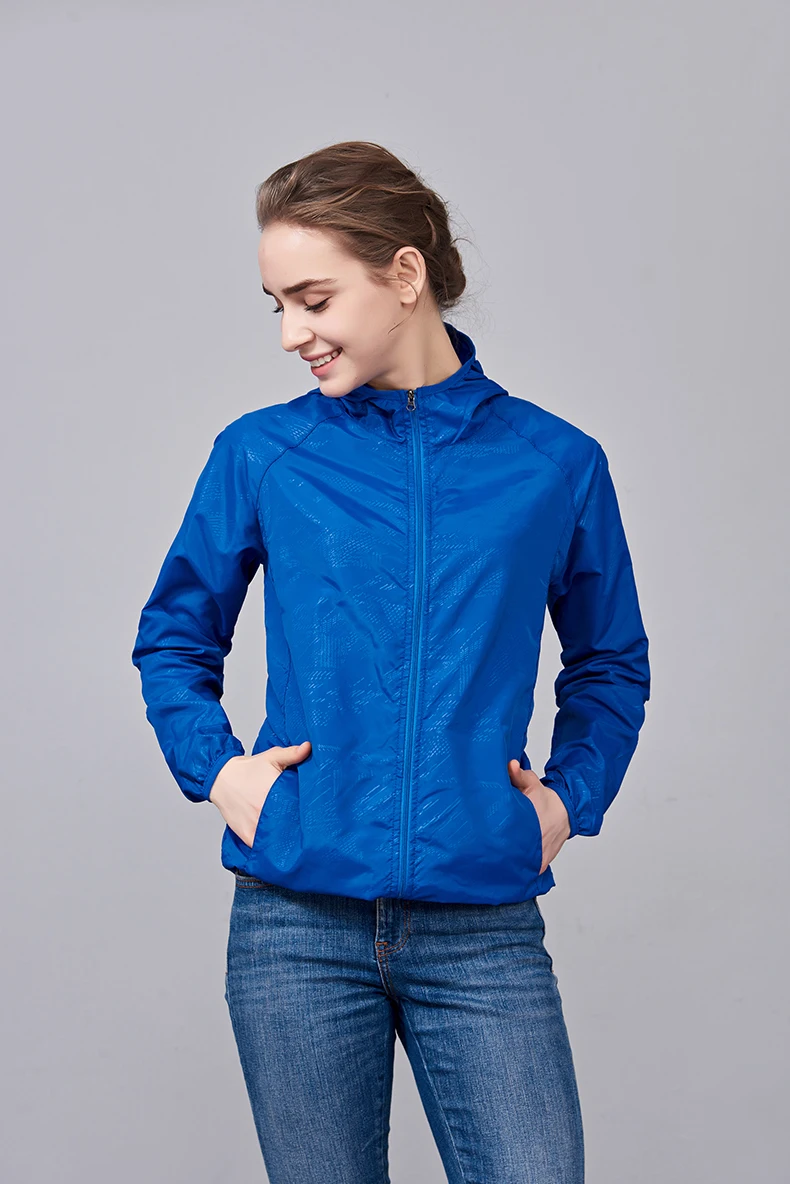 JNLN Men Women Waterproof Hiking Jackets Quick Dry Camping Windbreaker Unisex Outdoor Trekking Raincoat Anti UV Packable Clothes