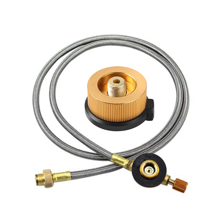 Outdoor Camping Gas Tank Inflation Connection Pipe Extension Line 1M Flat Gas Tank Connection Extension Line