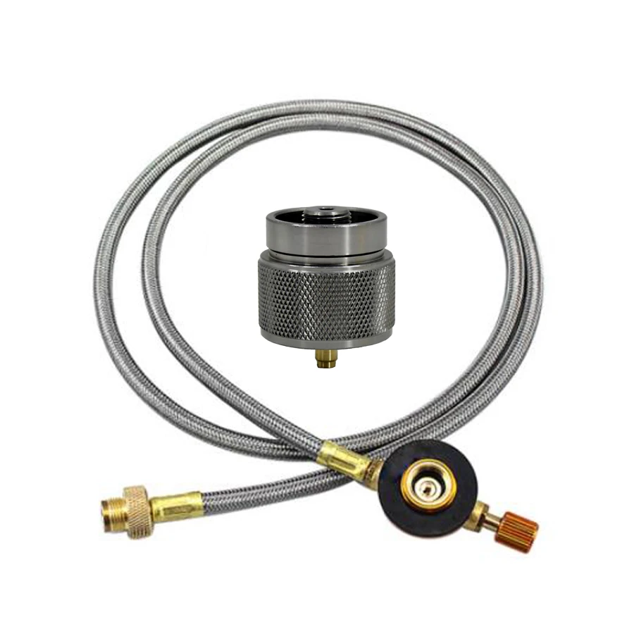 Outdoor Camping Gas Tank Inflation Connection Pipe Extension Line 1M Flat Gas Tank Connection Extension Line