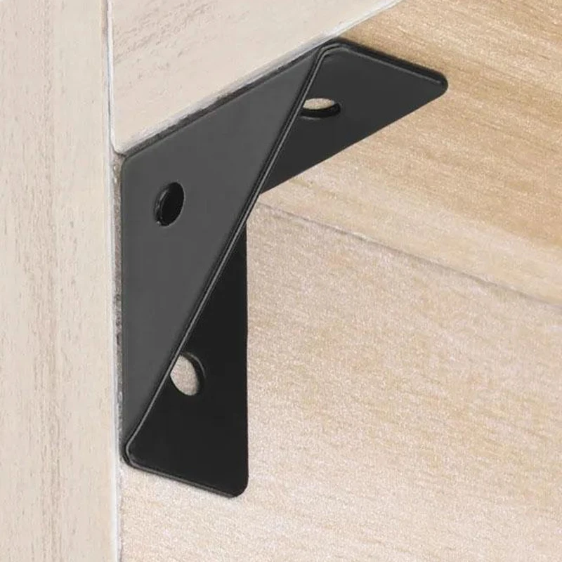 Heavy-Duty Steel Angle Brackets: 90° Right Angle Support, Durable Furniture Reinforcement Bracket