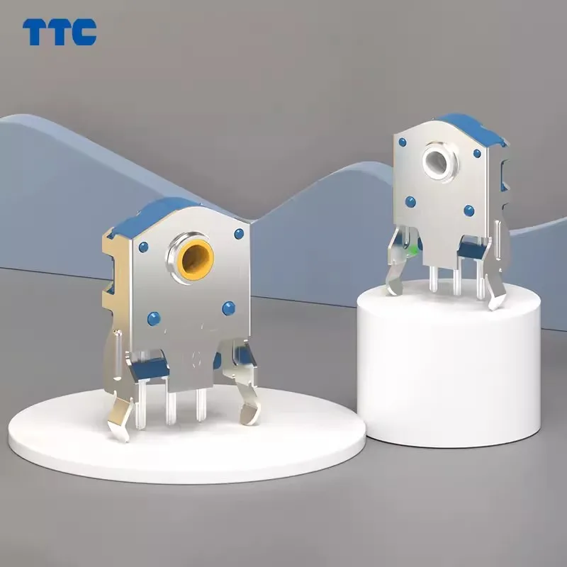 TTC Dustproof Decoder 7/8/9/10/11/12/13/14/15/16mm Rotary Mouse Scroll Gold Silver Wheel Encoder 1.74mm Hole 20-40g For PC Mouse