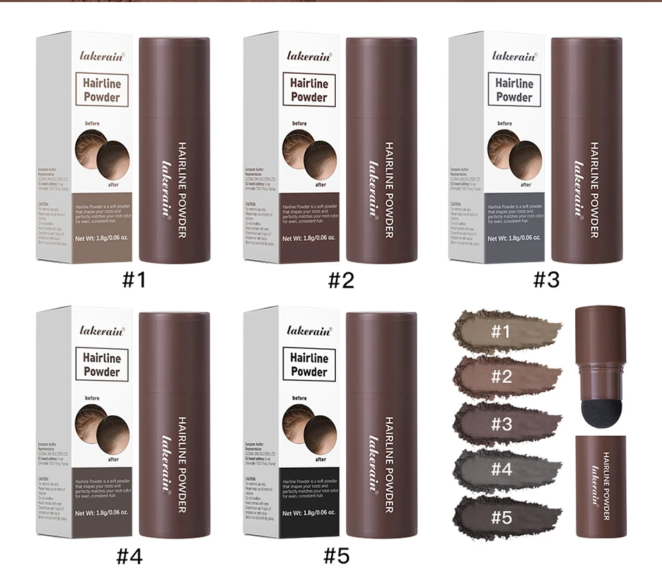 Hair Building Repair Stick Pen Fibers Hair Instantly Thicker Fuller Looking Hair 6 Shades for Men & Women