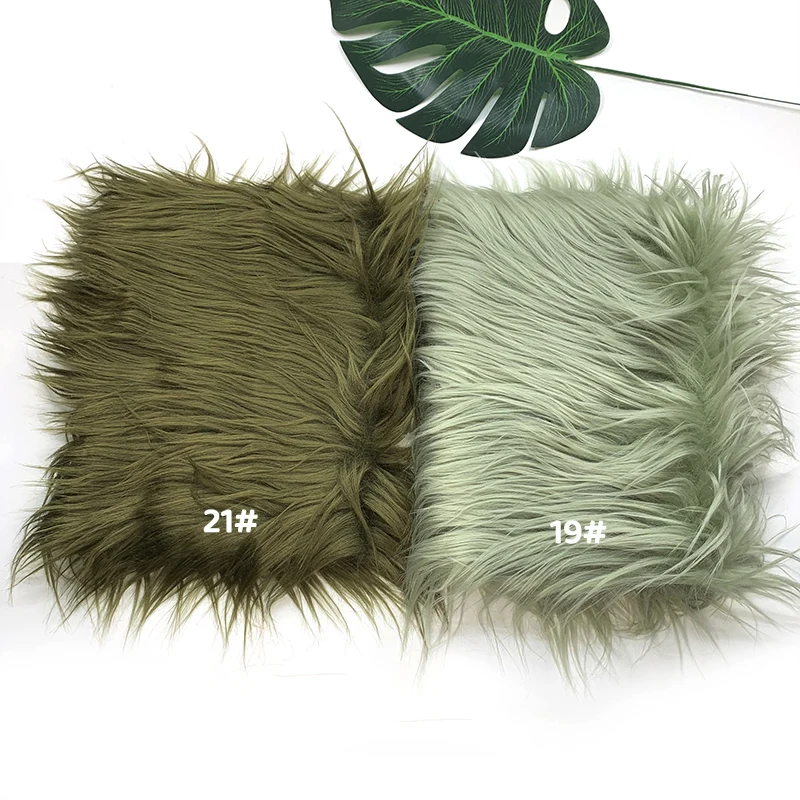 25x45cm 8cm Pile Faux Fur Fabric For Patchwork Sewing Material Doll Toy Beard Hair Diy Handmade Home Decoration Cosplay Fabric