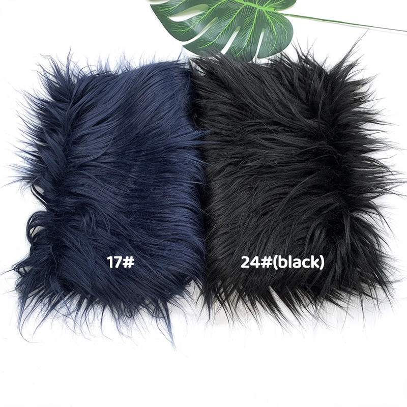 25x45cm 8cm Pile Faux Fur Fabric For Patchwork Sewing Material Doll Toy Beard Hair Diy Handmade Home Decoration Cosplay Fabric