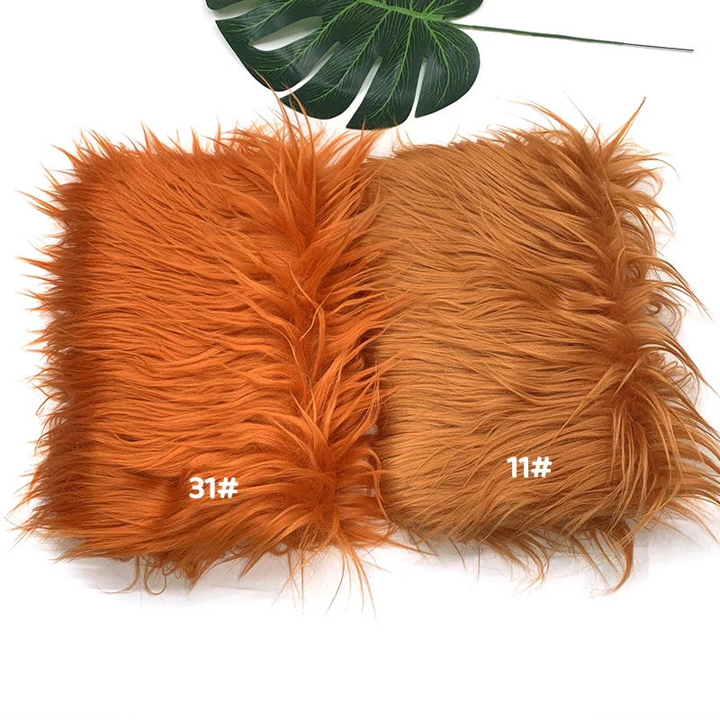 25x45cm 8cm Pile Faux Fur Fabric For Patchwork Sewing Material Doll Toy Beard Hair Diy Handmade Home Decoration Cosplay Fabric