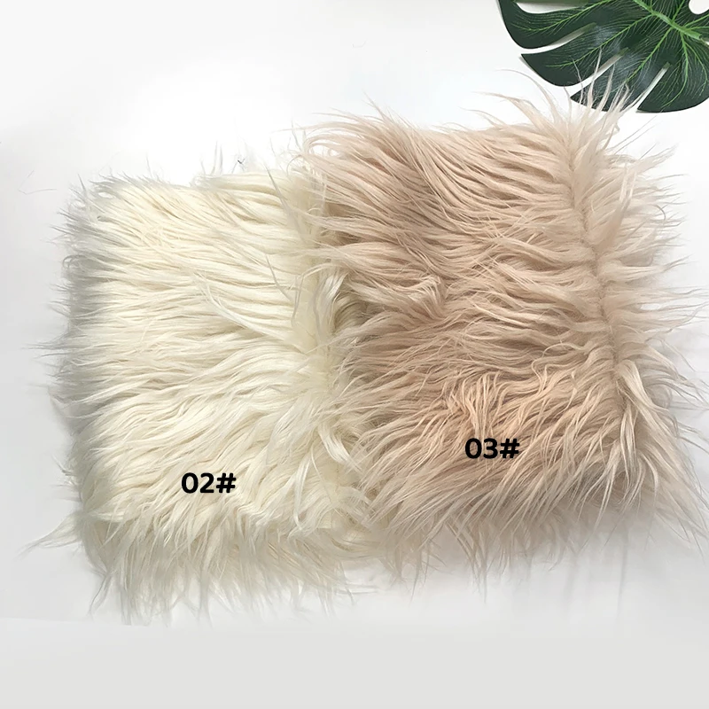 25x45cm 8cm Pile Faux Fur Fabric For Patchwork Sewing Material Doll Toy Beard Hair Diy Handmade Home Decoration Cosplay Fabric