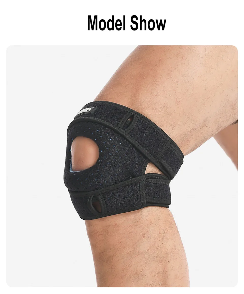 AOLIKES 1PC Patella Knee Brace Knee Compression Sleeve Support for Women Men Knee Pain Arthritis Pain Sport Knee Guard Knee Pads