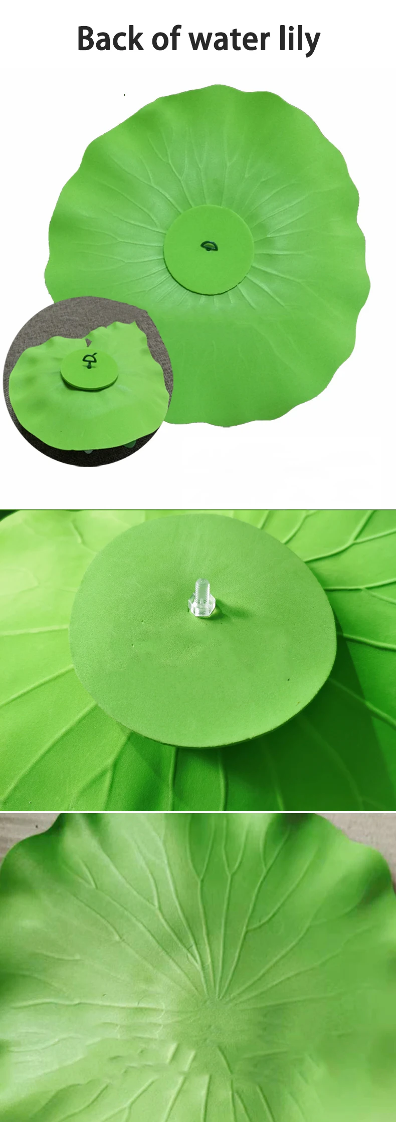 10/17/28cm Lotus Artificial Flower Floating Fake Lotus Plant Lifelike Water Lily Micro Landscape for Pond Garden Decor