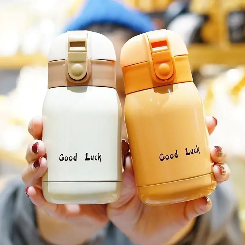 Mini Thermos Cup 200ml/360ml Pocket Cup Stainless Steel Thermal Coffee Mug Vacuum Flask Insulated Hot Water Bottle Kids Gift
