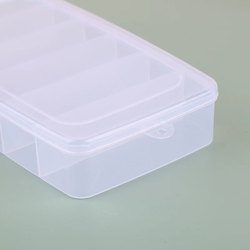 5/6-grid Portable Plastic Hair Clips Jewelry Storage Box Accessories Organizer Household Travel Supplies With Dust Proof