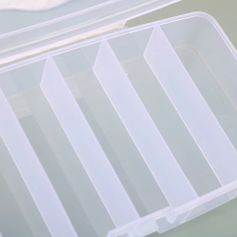 5/6-grid Portable Plastic Hair Clips Jewelry Storage Box Accessories Organizer Household Travel Supplies With Dust Proof