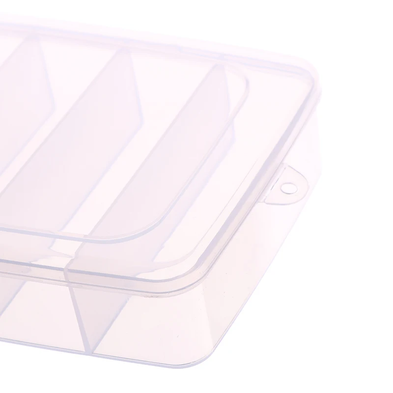 5/6-grid Portable Plastic Hair Clips Jewelry Storage Box Accessories Organizer Household Travel Supplies With Dust Proof