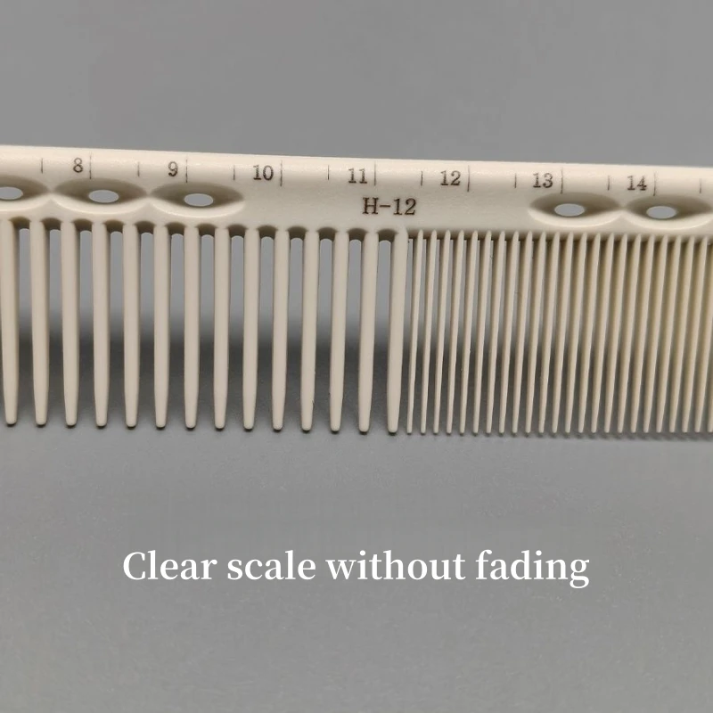 Hair Cutting Comb With Scale Cyan Yellow Ruler Haircut Combs Barber Shop Hairdressing Hairbrush Salon Styling Tools Y0521