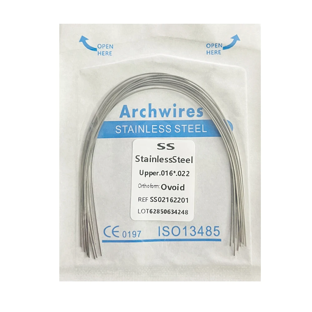 10pcs/Pack AG Dental Orthodontic Arch Wires NITI Round / Rectangular Oval Form Ortho Arch Wire Dentist Tool
