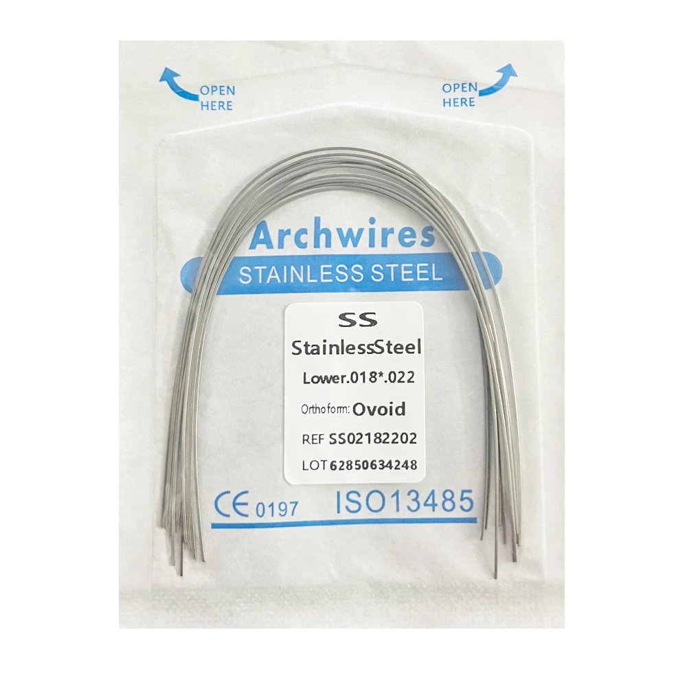 10pcs/Pack AG Dental Orthodontic Arch Wires NITI Round / Rectangular Oval Form Ortho Arch Wire Dentist Tool