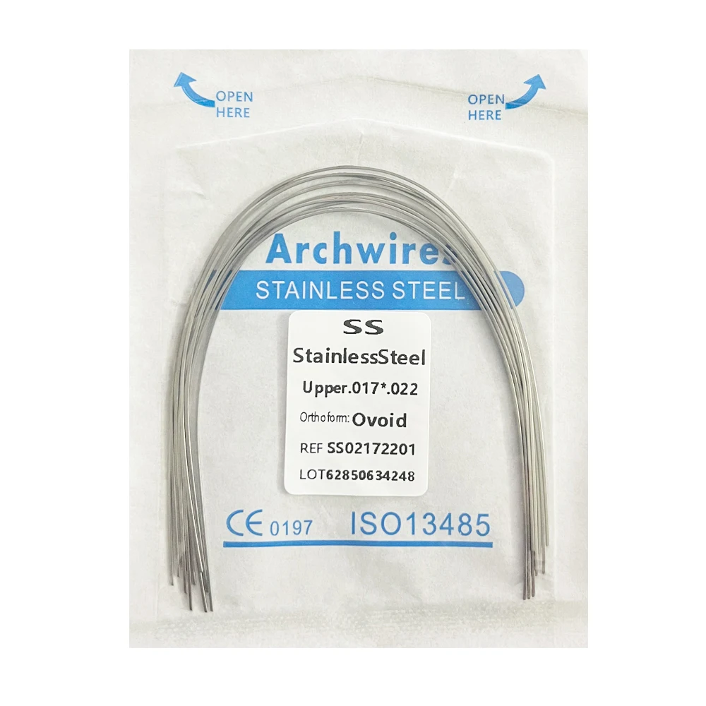 10pcs/Pack AG Dental Orthodontic Arch Wires NITI Round / Rectangular Oval Form Ortho Arch Wire Dentist Tool