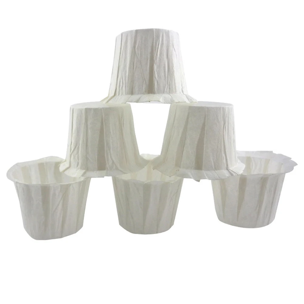 100Pcs Coffee Filter Papers Replacement White Coffee Paper Pod Disposable K Cup Filters Coffee Paper Pods for Keurig 1.0 2.0