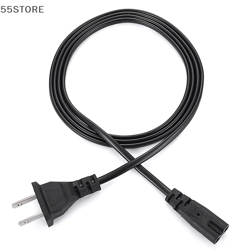 EU Power Cable 2pin IEC320 C7 US Power Extension Cord For Dell Laptop Charger Canon Epson Printer Radio Speaker PS4 XBOX