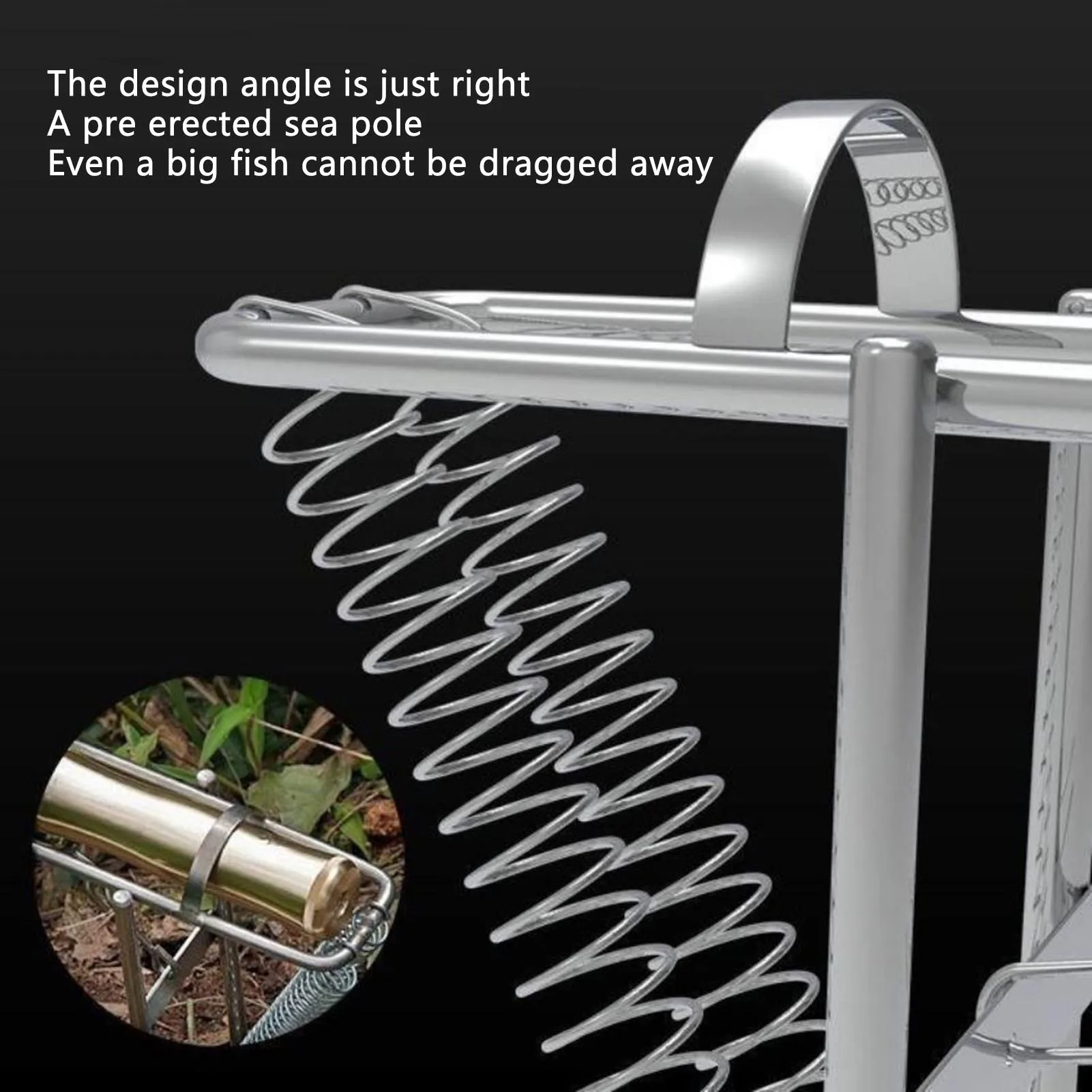 Automatic Spring Fishing Rod Holder Easy to Assemble and Dismantle Rod Holders Fits for Different Sizes of Rods