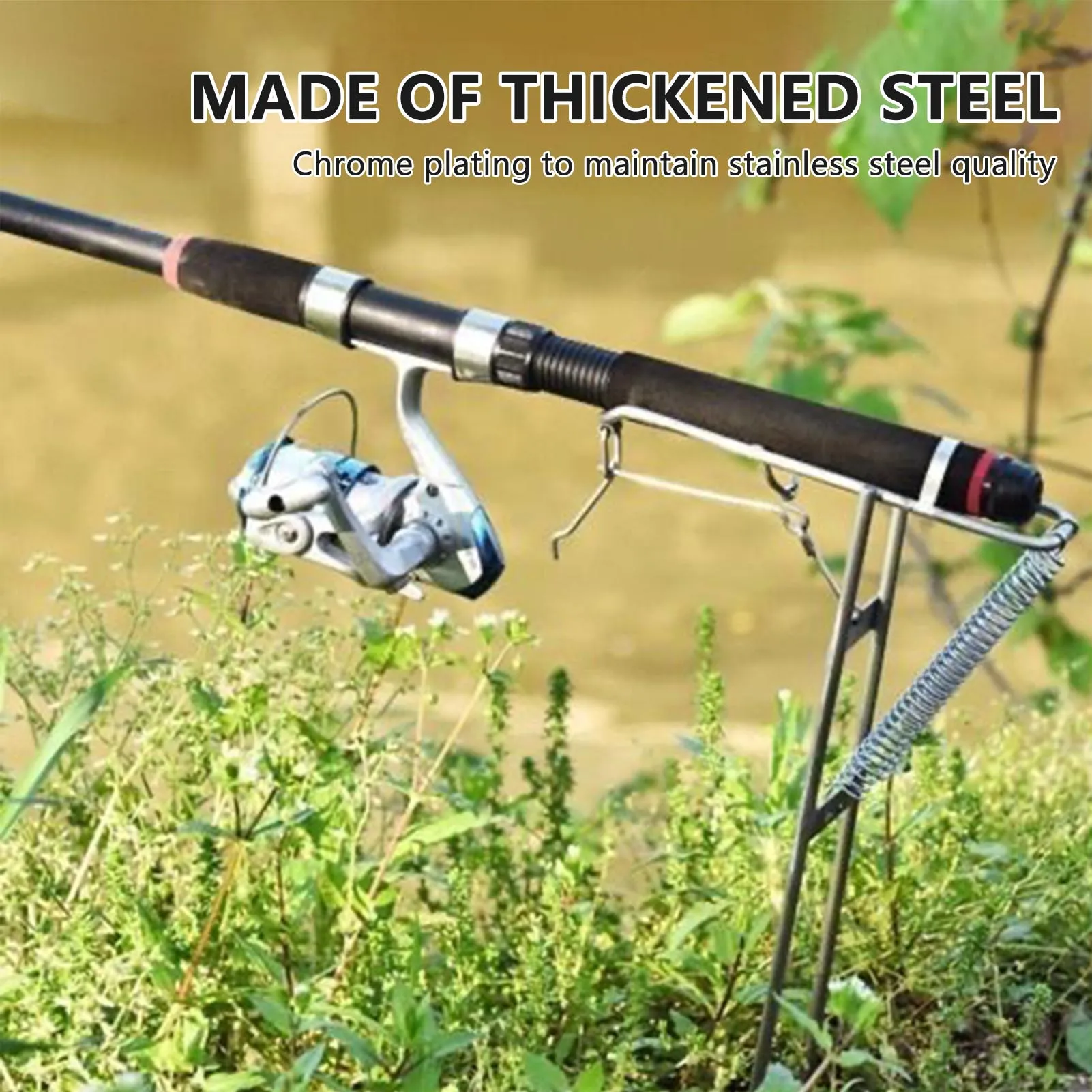 Automatic Spring Fishing Rod Holder Easy to Assemble and Dismantle Rod Holders Fits for Different Sizes of Rods