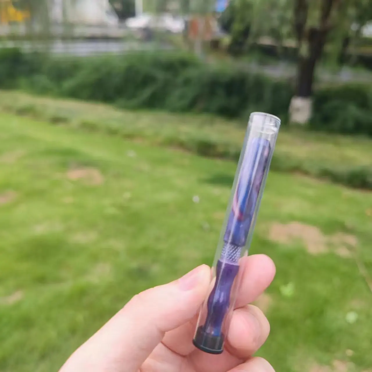 new Metal Smoking Hose Portable Press Metal Spring Smoking Hose Metal Smoking Tube Multicolor Aluminum