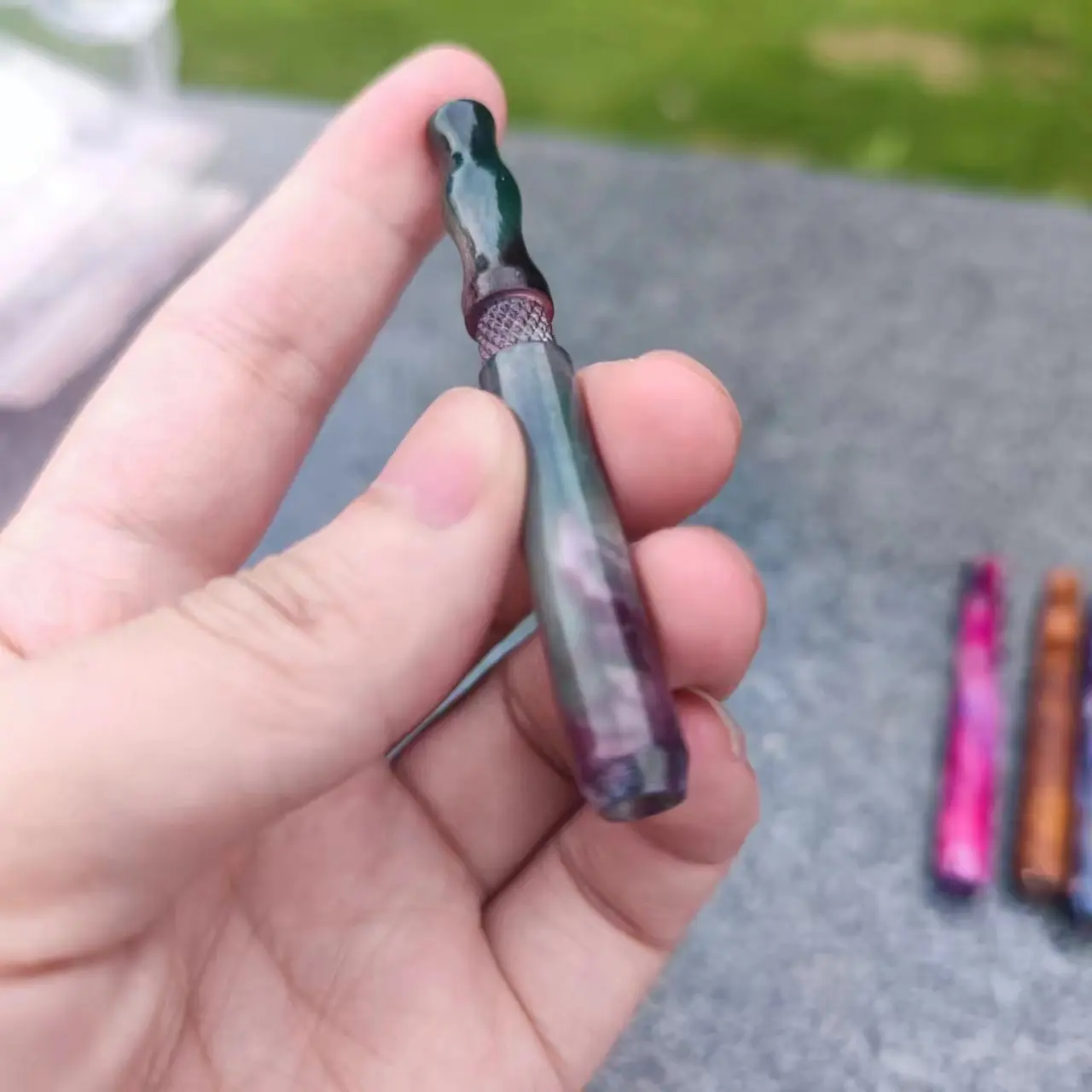 new Metal Smoking Hose Portable Press Metal Spring Smoking Hose Metal Smoking Tube Multicolor Aluminum
