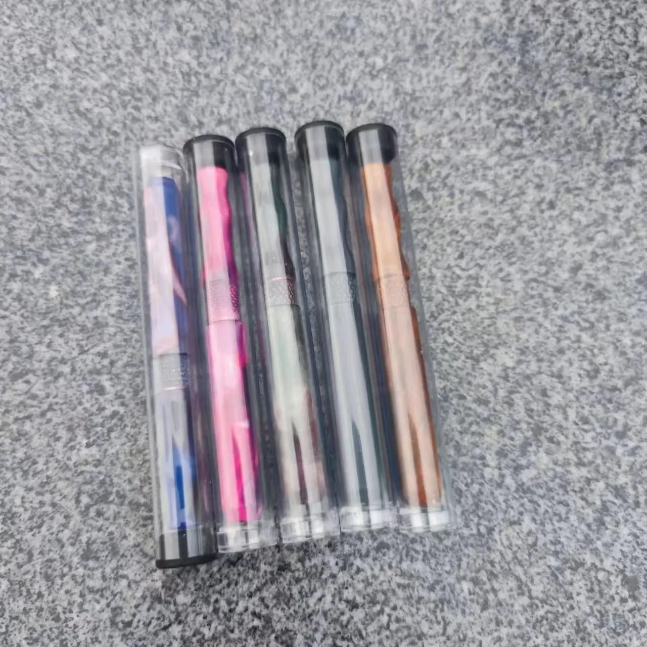 new Metal Smoking Hose Portable Press Metal Spring Smoking Hose Metal Smoking Tube Multicolor Aluminum