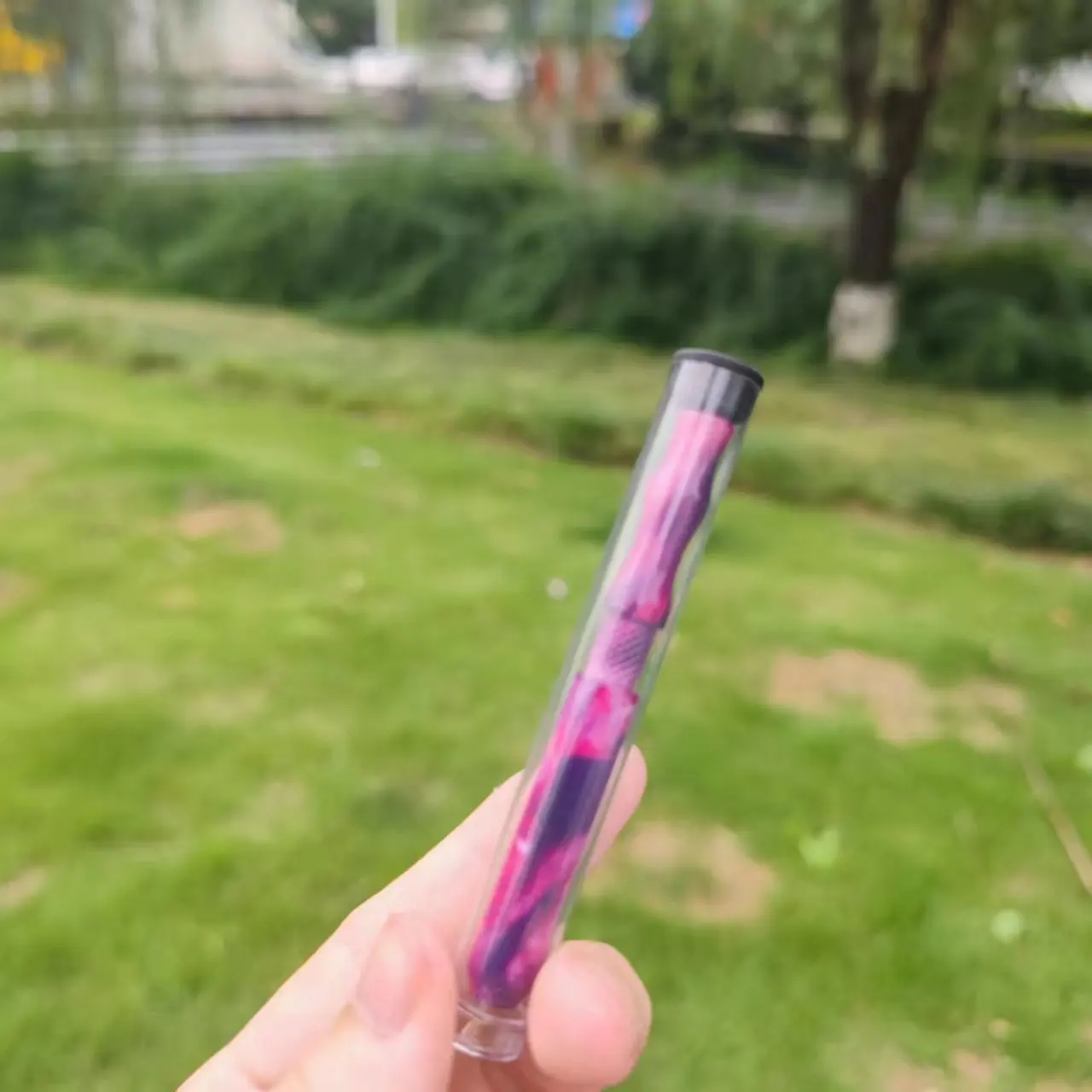 new Metal Smoking Hose Portable Press Metal Spring Smoking Hose Metal Smoking Tube Multicolor Aluminum