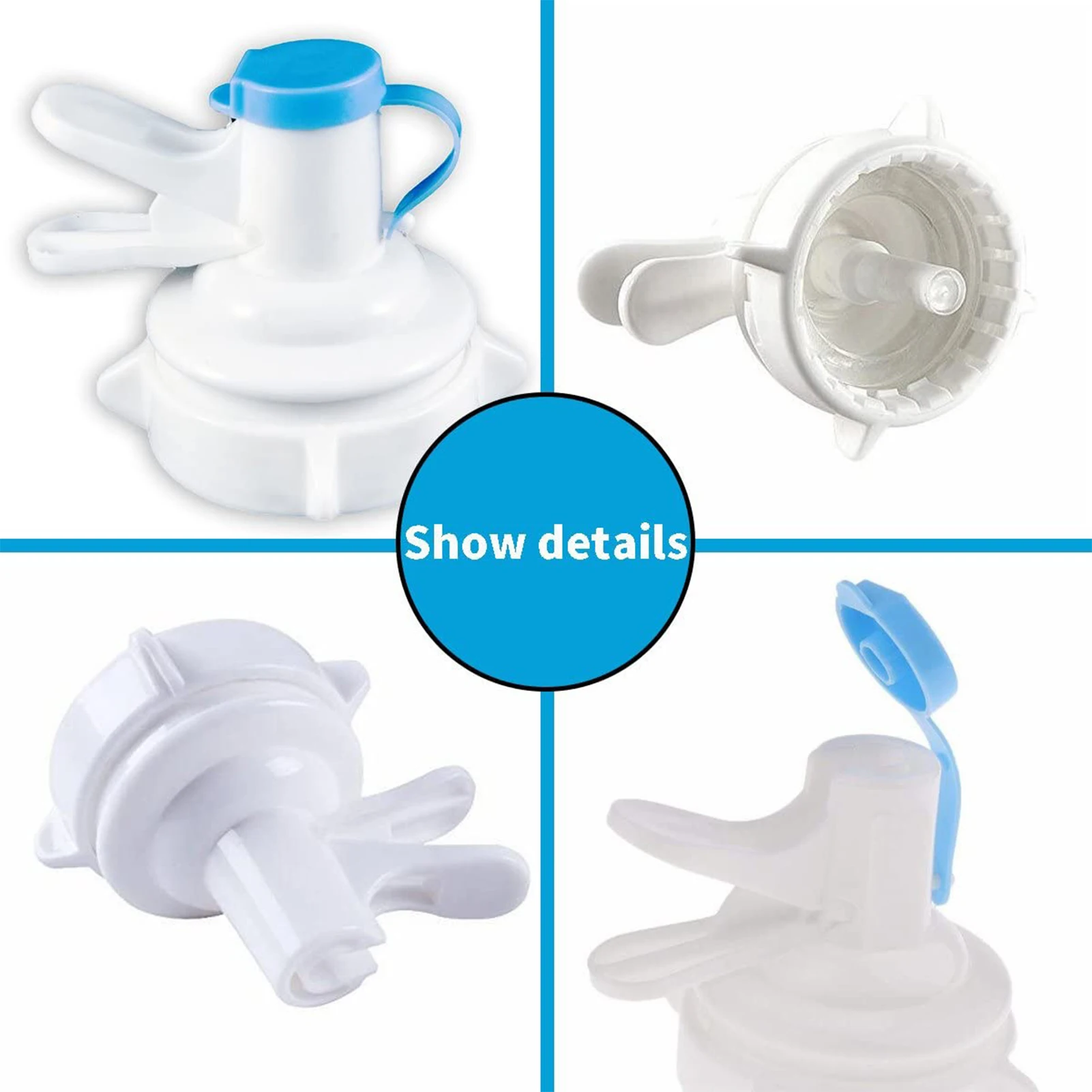 Reusable Plastic Spigot Faucet Water Dispenser Spout Bottle Cap Perfect For Office School Use