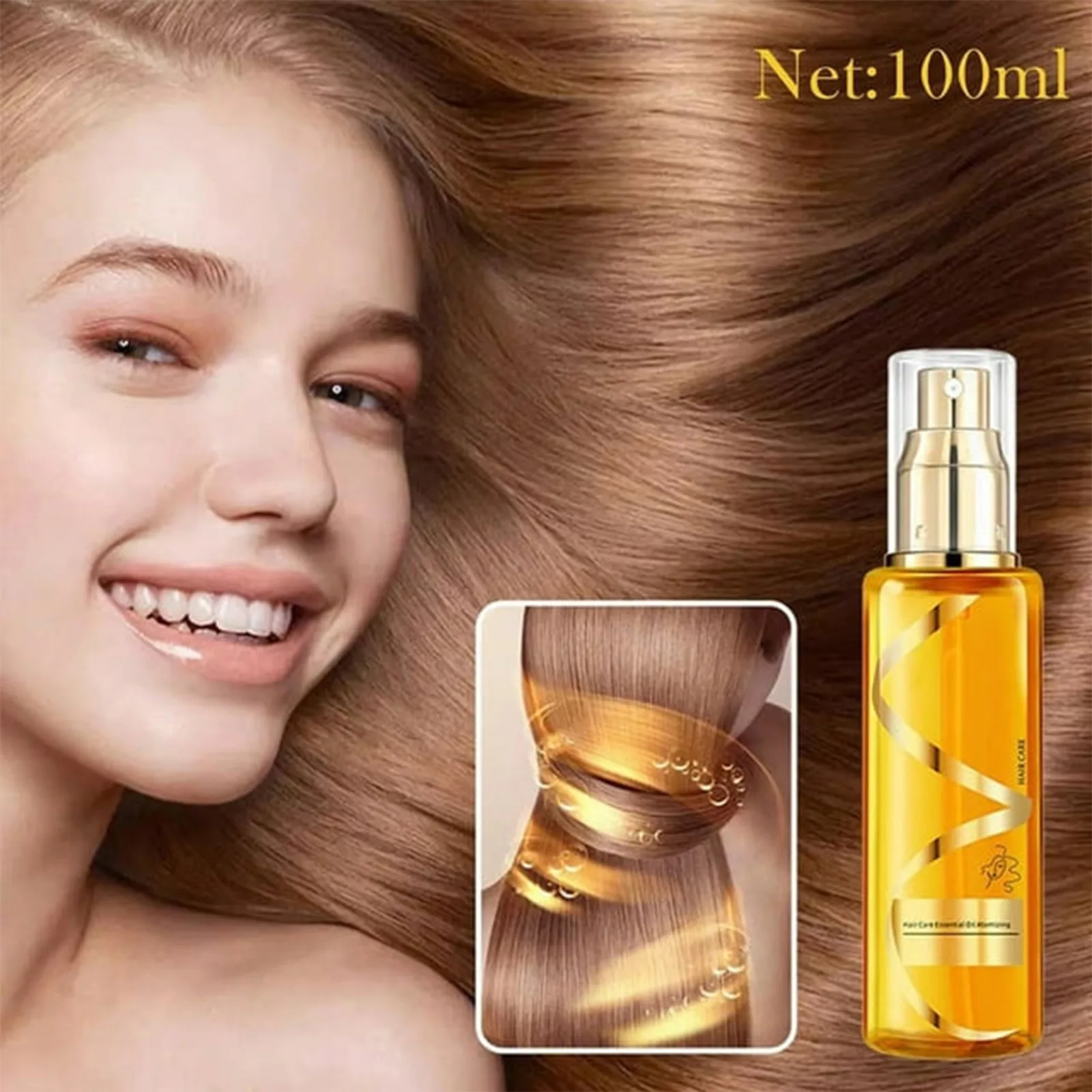100ml Hanboli Smoothing Silky Hair Vitamin Capsules Repairing Damaged Hair Oil Nourishing Hair Care Essence Products