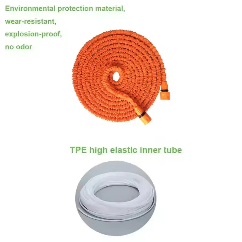 High-Pressure Car Wash Hose Expandable Magic Hose Pipe Home Garden Watering Hose Multi-Function Gardening Cleaning Water Sprayer