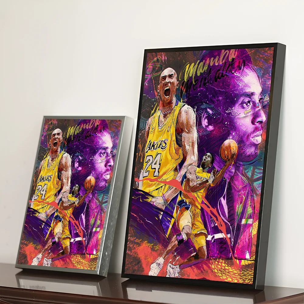 Basketball Player K-Kobes Classic Vintage Posters Whitepaper Prints Posters Artwork Kawaii Room Decor