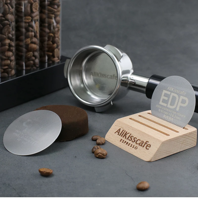 Alikisscafe Coffee Puck Screen 0.2mm Espresso Filter 51mm 53.5mm 58.5mm For Delonghi Breville Portafilter Accessory Barista Tool