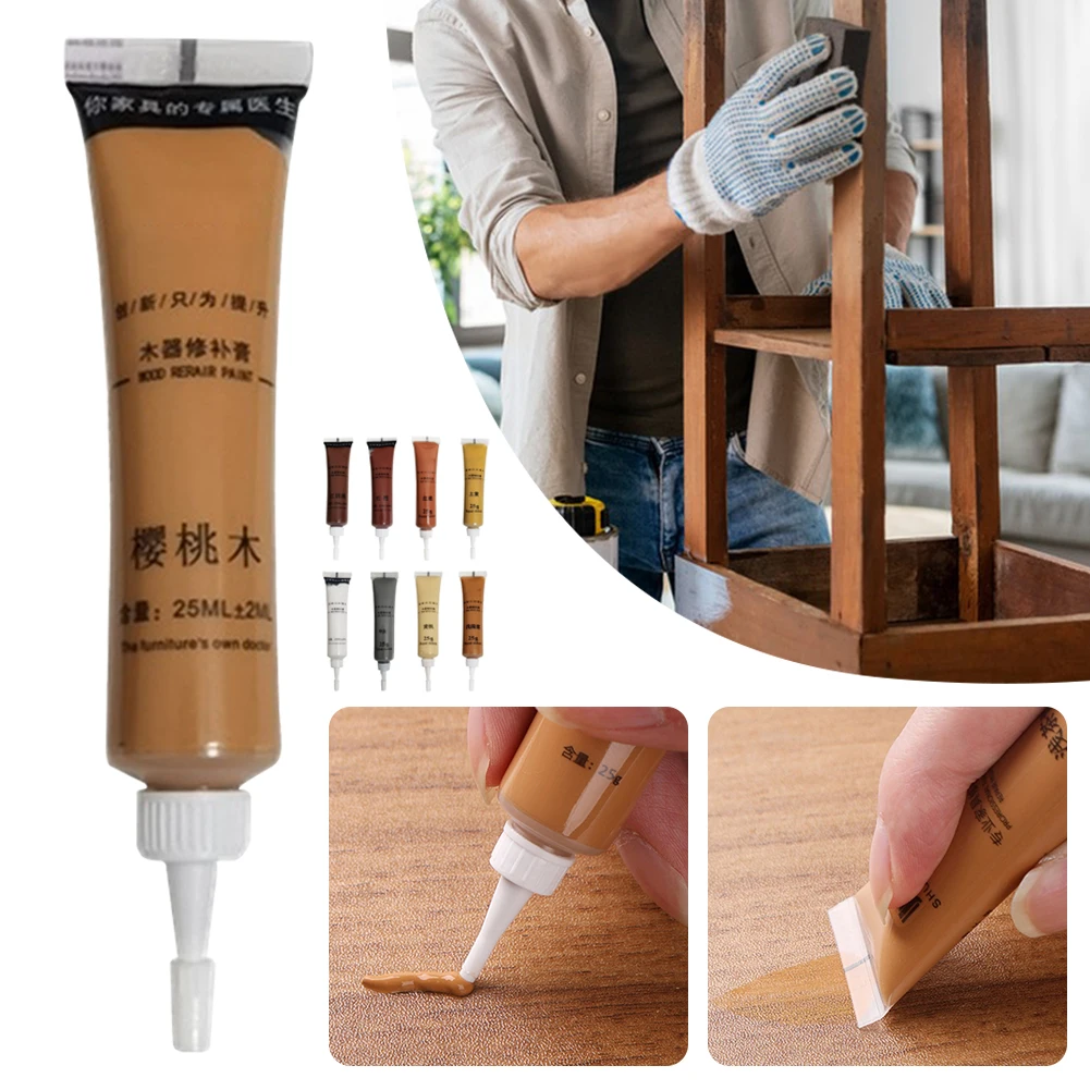 1PCS Wood Repair Paste Putty Repair Fillers Coating Filler for Wood Floor Paint Fill Fix Wood Furniture Door Repair Caulk Paste