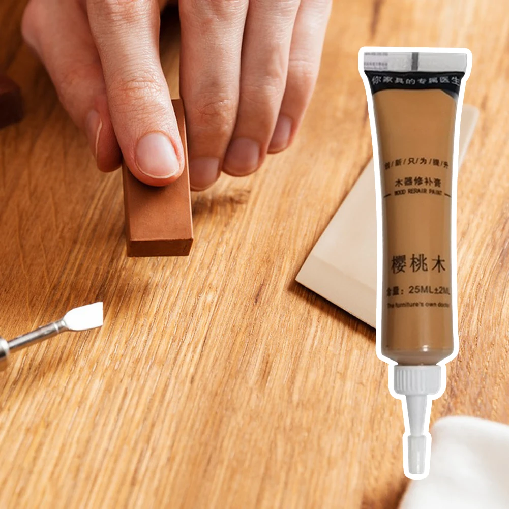 1PCS Wood Repair Paste Putty Repair Fillers Coating Filler for Wood Floor Paint Fill Fix Wood Furniture Door Repair Caulk Paste