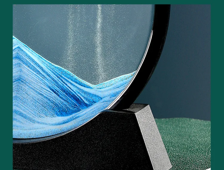 Flowing Sand Painting Living Room Foyer Art Dynamic Decoration Office Desktop Decoration Home 3D Flowing Sand Decoration