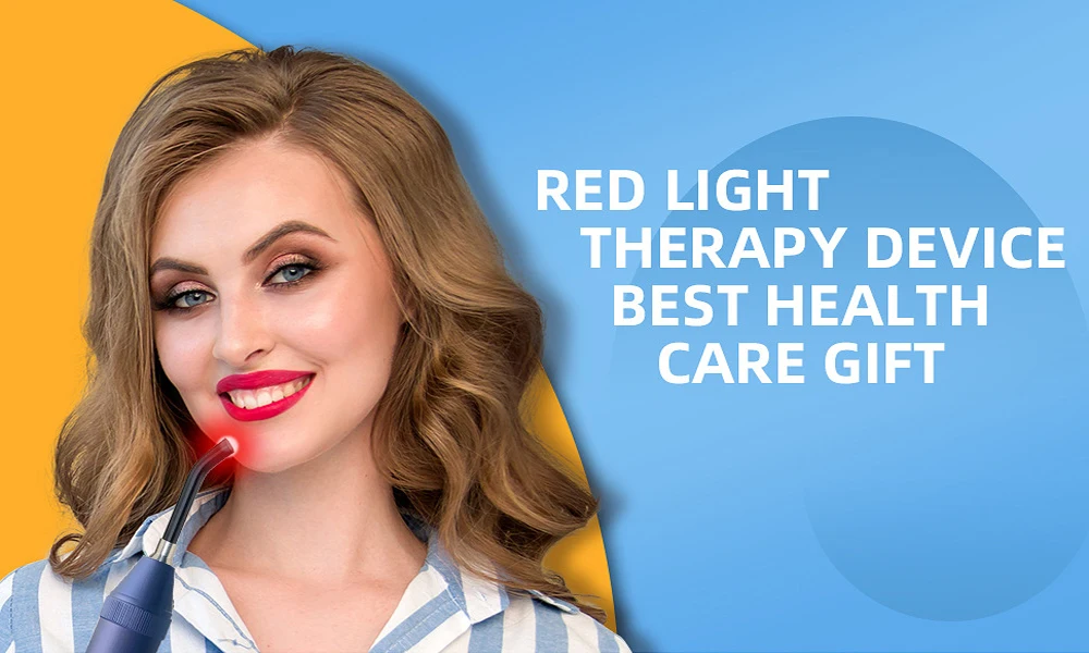Portable Red Light Infrared Therapy Device Sore Canker Lip Therapy Handheld Removable Oral Physiotherapy Wand Health Pain Relief