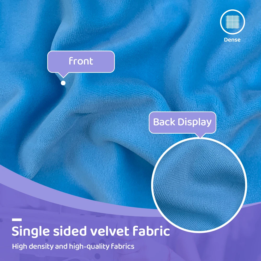 50x50cm Stretch Mochi Smooth Minky Fabric Hopen 95% Polyester 5% Spandex Stretch 4 Side Plush Fabric For Diy Sewing Toy