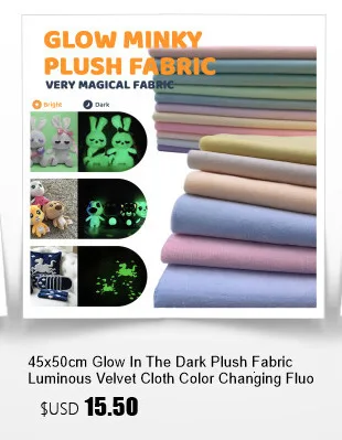 50x50cm Stretch Mochi Smooth Minky Fabric Hopen 95% Polyester 5% Spandex Stretch 4 Side Plush Fabric For Diy Sewing Toy