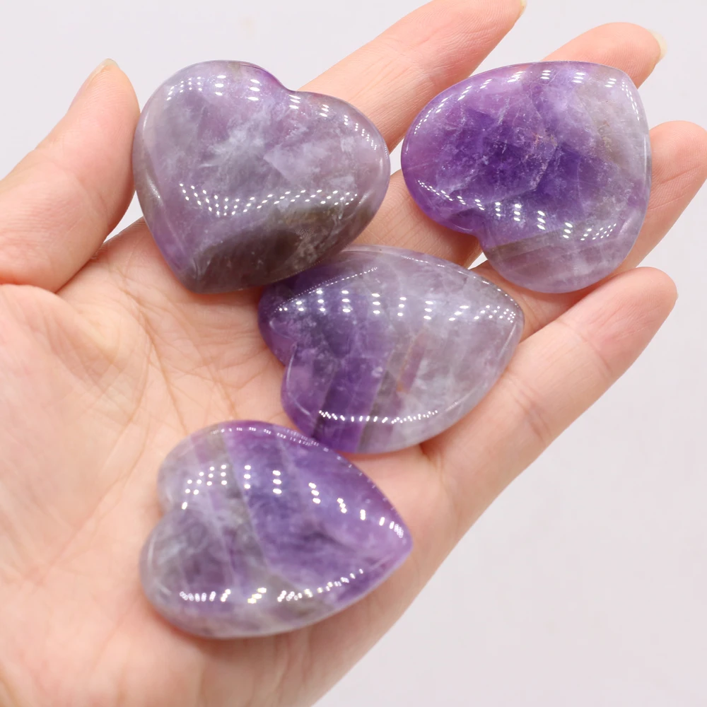 1pc 40mm Natural Stone Crystal Amethyst Quartz Living Room Ornament Love Thumb Stone Forgetfulness Stone Healing Stone Accessory