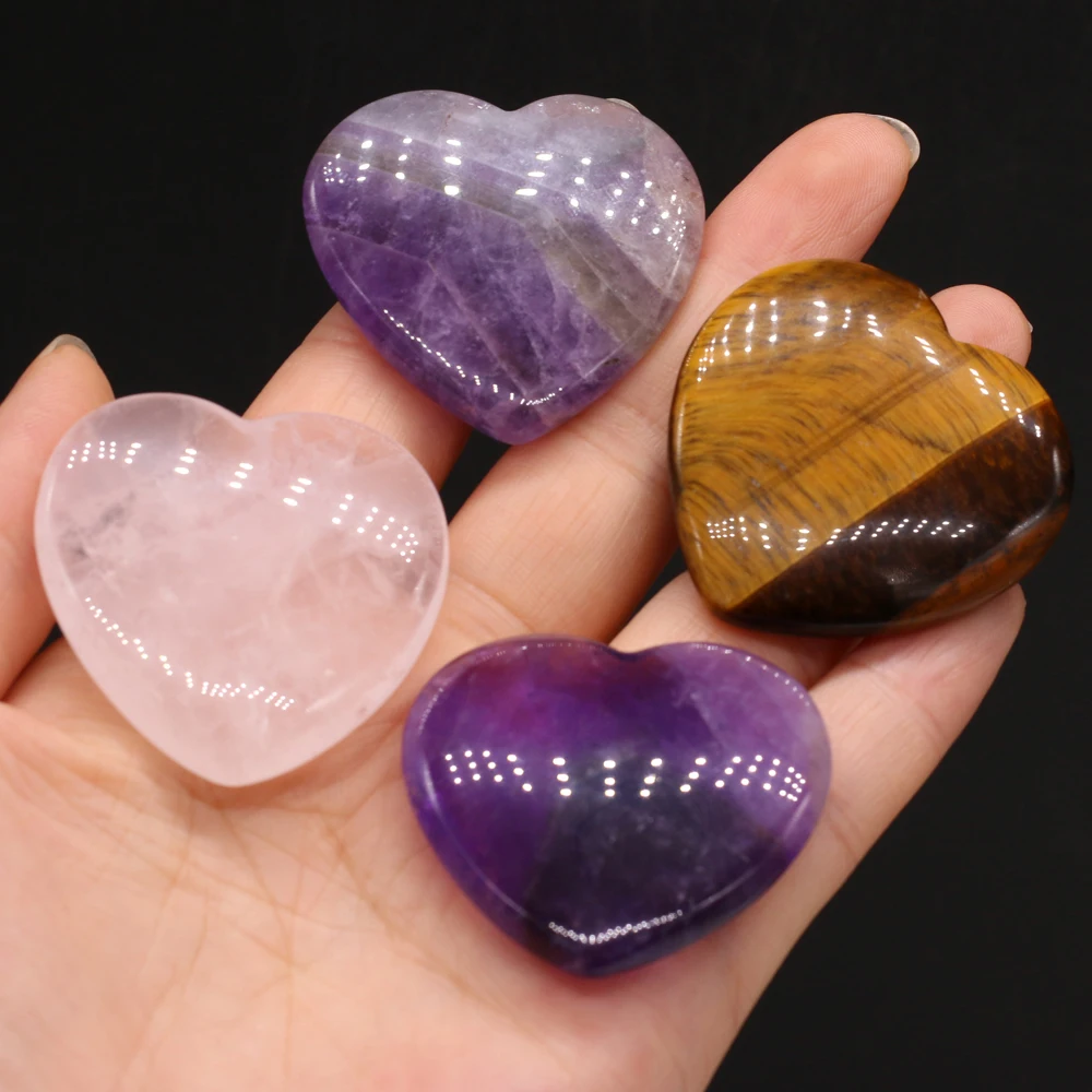 1pc 40mm Natural Stone Crystal Amethyst Quartz Living Room Ornament Love Thumb Stone Forgetfulness Stone Healing Stone Accessory