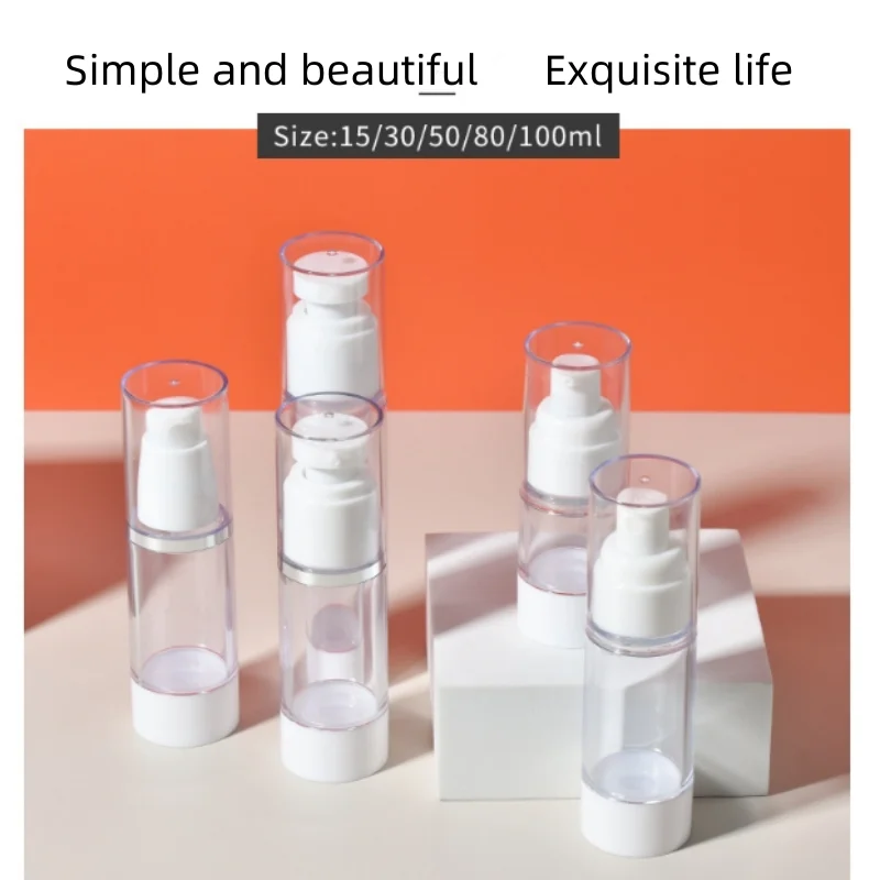15/30/50/80/100ml AS Vacuum Lotion Spray Bottle Travel Portable Refillable Bottles Liquid Foundation Cosmetics Tool Wholesale