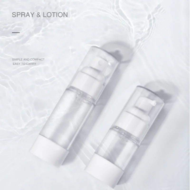 15/30/50/80/100ml AS Vacuum Lotion Spray Bottle Travel Portable Refillable Bottles Liquid Foundation Cosmetics Tool Wholesale